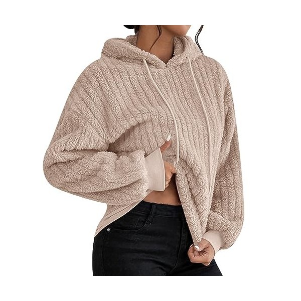 Générique Sweat à Capuche Pas Cher Femme Veste Polaire Pull à Manche Longue Pullover Fille Blouson Tops Mode Hoodie Sweat-Shi