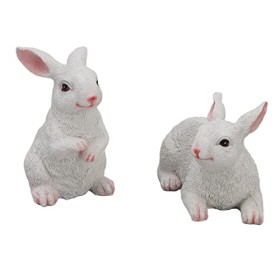 Mini Lapins Figurine - Lapin Résine Ornement Lapin Micro Paysage Lapin Figurine Lapin Cupcake Toppers Lapin Jouets pour Enfan