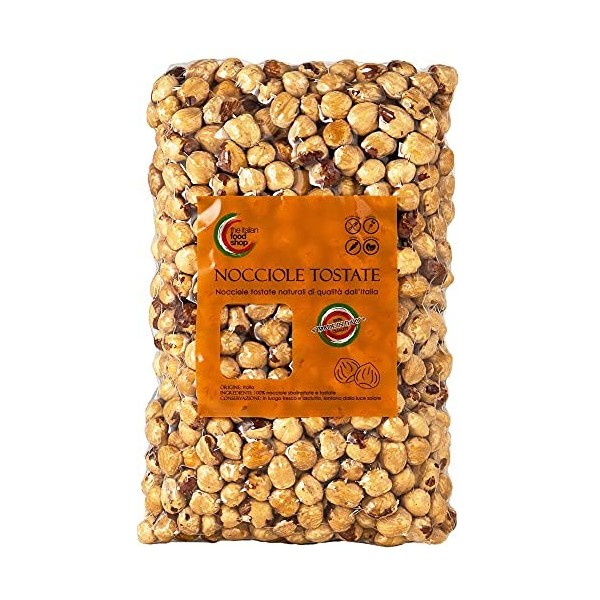 Noisettes Grillées Italiennes 1Kg | Naturel | Idéal pour les gâteaux et le régime Keto