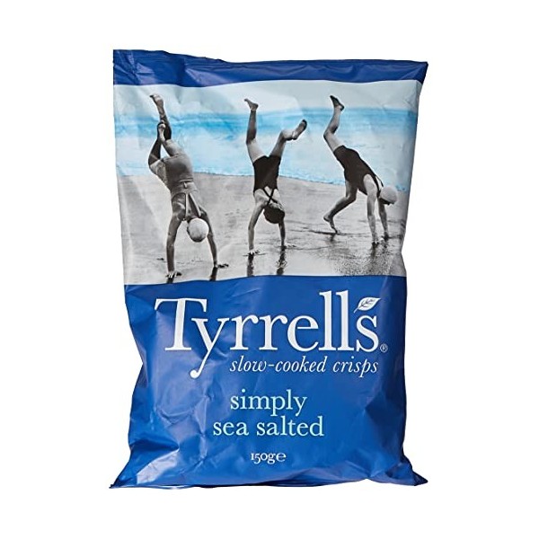 Tyrrells Chips Légèrement Salées au Sel de Mer, 150g
