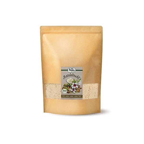 Biojoy Farine d’Amandes BIO 1 kg , Amande Moulue en Manière Modérée, Sans Additifs