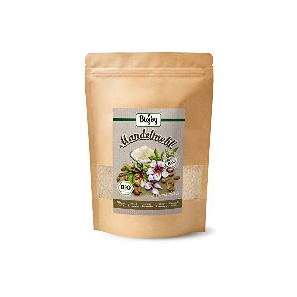Biojoy Farine d’Amandes BIO 1 kg , Amande Moulue en Manière Modérée, Sans Additifs