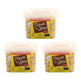 Mini Frites Apéro Artisanales - Boîte de Chips allumettes par lot de 3 - Fabrication française