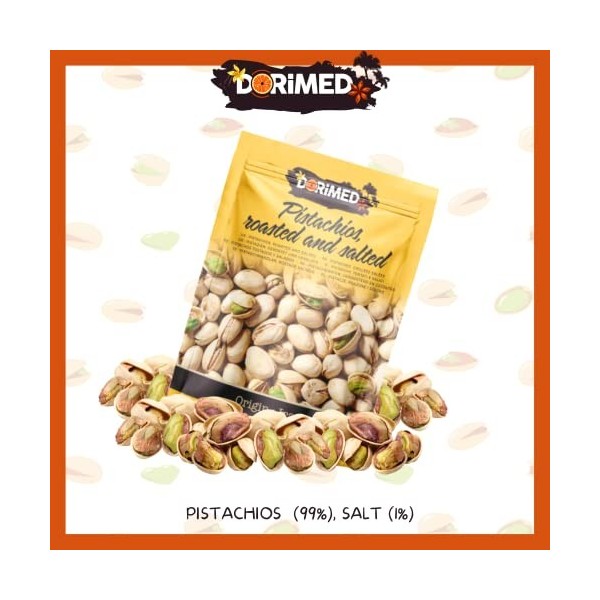 Pistaches entières | 1 kg de pistaches avec coques | Pistaches grillées salées | Noix grillées et salées | Sans OGM | Végétal