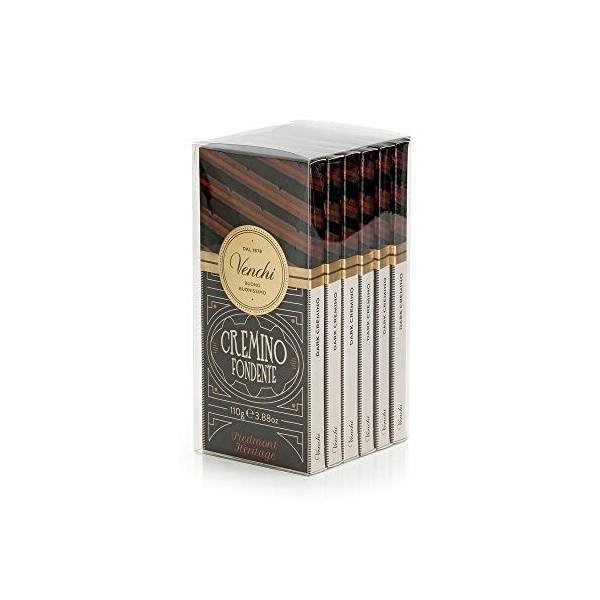 Venchi - Kit de Tablettes en Etui Cremino, Extra Noir, 660&nbsp;g - Sans Gluten