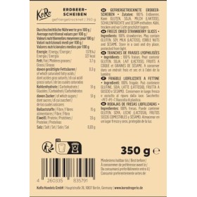 KoRo - Fraises lyophilisées 350 g - Fruits secs séchés en douceur - 100% végétal et naturel