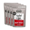 Ember Snacks: Biltong Beef Jerky Saveur Original 1x 250g | Boeuf séché riche en protéines. Collation à emporter faible en gr