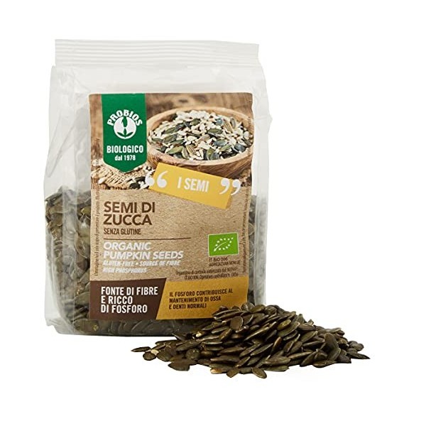 Probios - Graines de Courge.Semi di Zucca, Pack de 6 x 200g