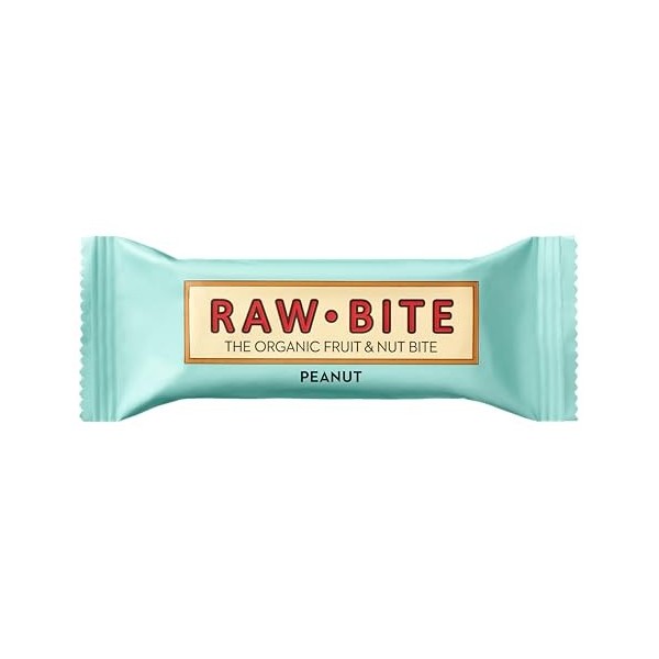RAW BITE - Barre énergétique Arachides BIO & Vegan - Boite de 12