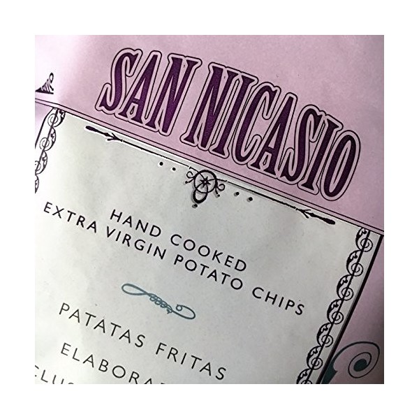 San Nicasio Chips à lHuile dOlive Vierge Extra/Au Sel Rose Pack 3 x 150 g