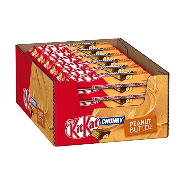 Nestlé Kitkat Chunky Peanut Butter 42g - Lot de 24