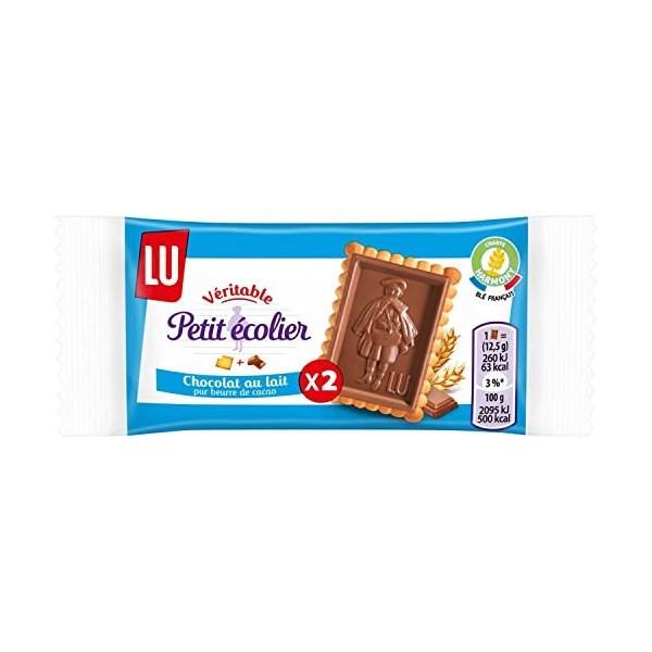 LU Petit Ecolier Chocolat au Lait - Format de Poche - Idéal pour le Goûter - Pack de 110 Sachets 25 g 