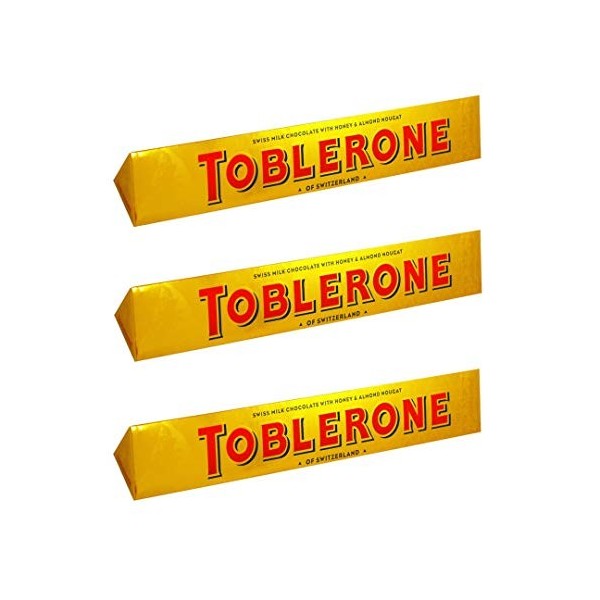 TOBLERONE Barre chocolat Amandes Salées 360 g - Lot de 2