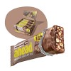ahead ACHIEVE – Barre keto vegan – Crunchy Nougat Vegan – 16 x 35g – Barre chocolatée sans sucre ajouté – seulement 5g de glu