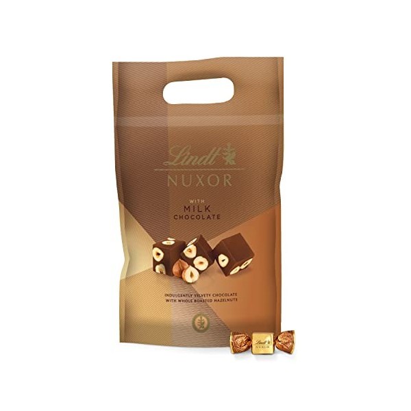 Lindt - Maxi Sachet NUXOR - Chocolat au Lait et Noisettes entières, 700g, 1 Unité Lot de 1 