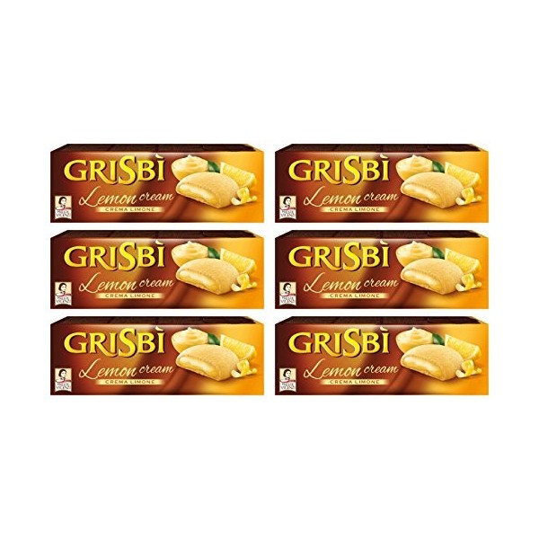 Grisbì Lot de 6 biscuits Citron Grisbi 150 g