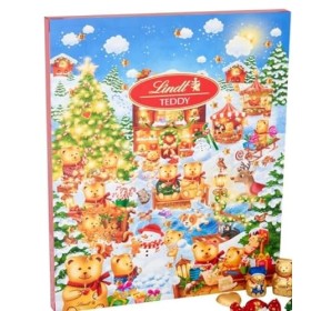 Lindt Calendrier de lAvent 2023 avec autocollant de remerciement Doré 170 g