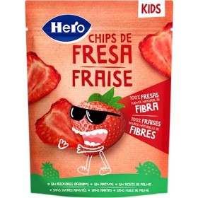 Hero Solo Snack BIO Chips de 100% Fraise - Pack de 12x12gr