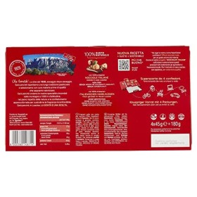 Loacker Lot de 6 cubes classiques Noisette Chocolat Râpe Biscuits Gaufres Napolitain 4 x 45 g 