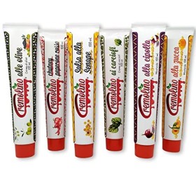 Kit de 6 pâtés, crèmes végétales salées en tubes pratiques de 100ml, produit 100% naturel, transformé au km0-Prêt à presser p
