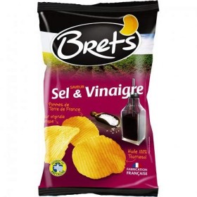 BRETS - Chips Saveur Vinaigre 125G - Lot De 4