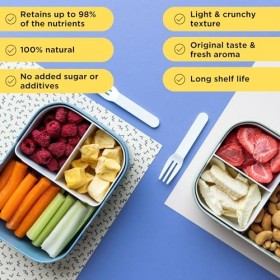 Mélange de fruits croustillants lyophilisés - 12 paquets de collation 9 x 11 g 2 x 13 g 1 x 20 g - Fraises | Framboises | P