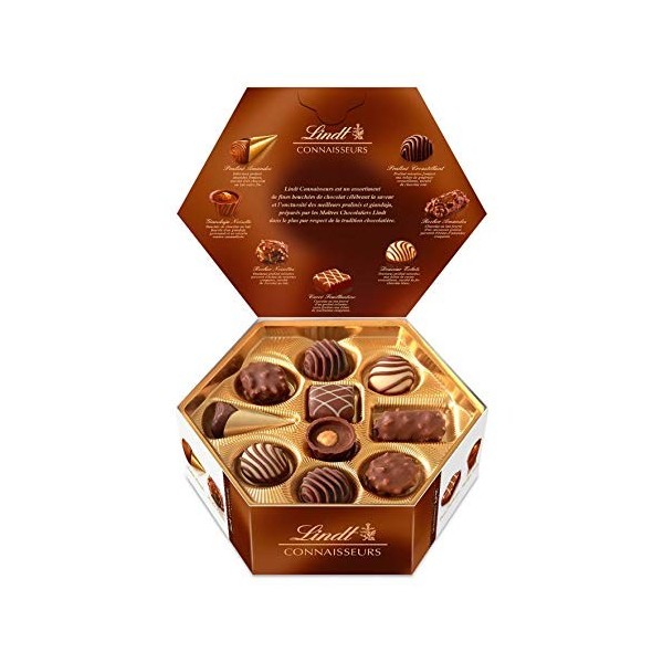 Lindt Connaisseurs Boîte de Chocolats Assortis – 217 g, Lot de 3