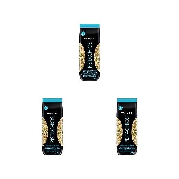 Wonderful Pistachios - Pistaches sans sel 450g Lot de 3 