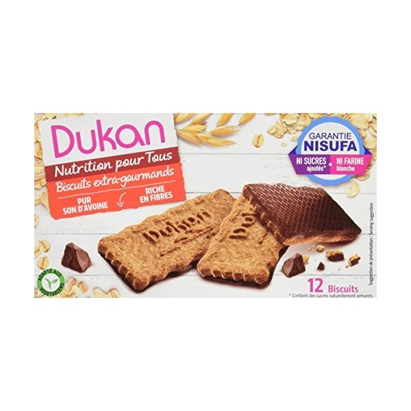 Dukan Biscuits de Son dAvoine Extra-Gourmand 200 g - Lot de 5