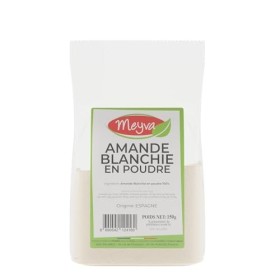 MEYVA Fruits Secs - Amande blanchie en Poudre - Aide culinaire pâtisserie - 12x150g
