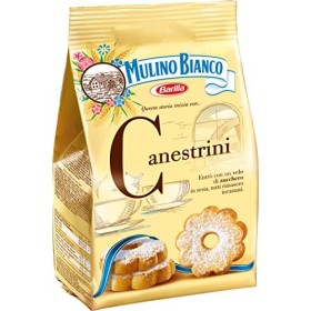 Mulino Bianco Canestrini Biscuits Sablés avec Sucre Glace 200 g - Lot de 10