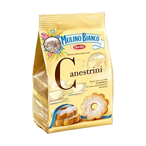 Mulino Bianco Canestrini Biscuits Sablés avec Sucre Glace 200 g - Lot de 10