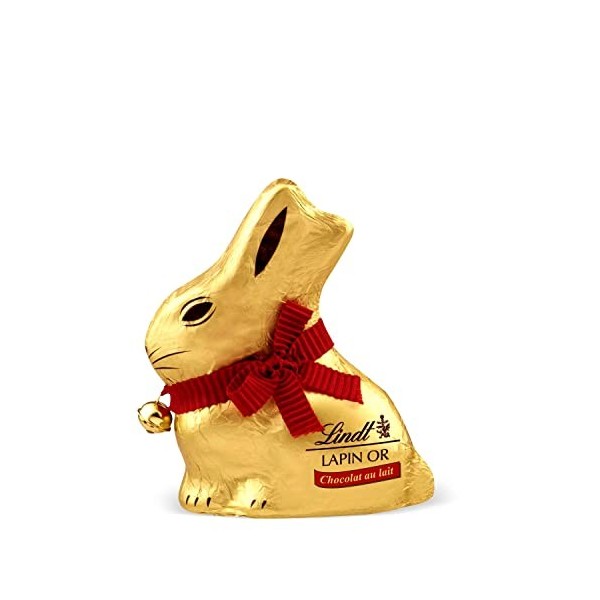 Lindt - Lapin Or - Chocolat au lait - Fin et irrésistibles - 100g - Lot de 4