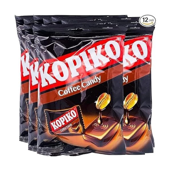Kopiko Lot de 12 bonbons au café 100 g
