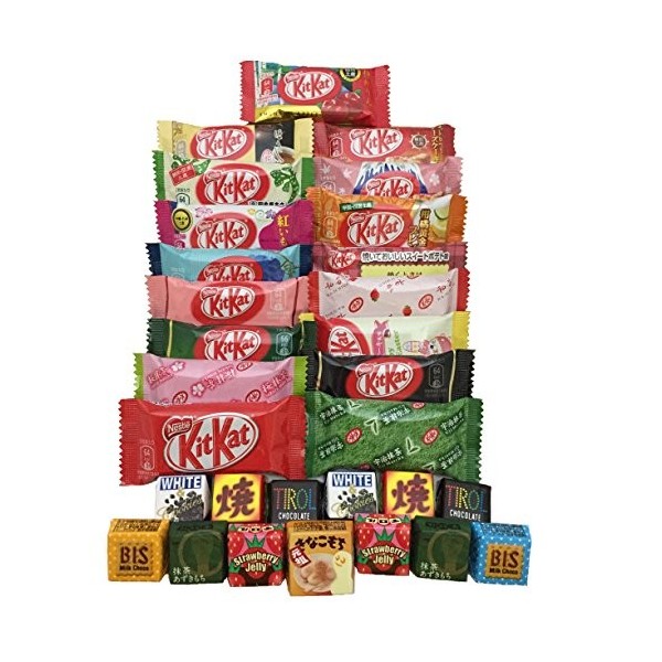 30 KITKAT assortiment de chocolat japonais kit kat & tirol différentes saveurs