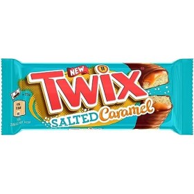 TWIX Caramel Salé - Barres chocolat au lait, caramel salé et biscuits - Grand format contenant 32 sachets de 46g - 1,472kg