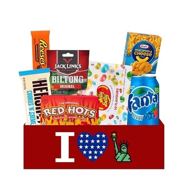 MY AMERICAN MARKET BOX AMERICAINE contient 5 produits - Assortiment de produits américains