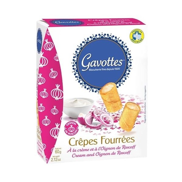 GAVOTTES - Aperi Crème Et Oignon De Roscoff 60G - Lot De 4 - Offre Special