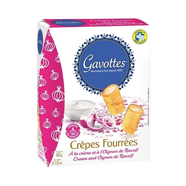 GAVOTTES - Aperi Crème Et Oignon De Roscoff 60G - Lot De 4 - Offre Special