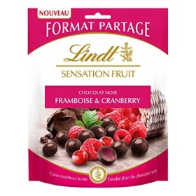 Lindt Sensation Fruit Framboise/Cranberry 250 g - Lot de 2