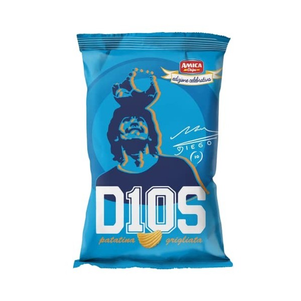 Sachet de chips Amica Chips D1OS Grillé 24 enveloppes de 45 g Food Service