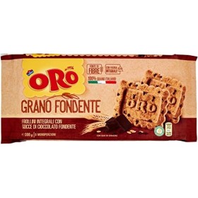 6 x Oro Saiwa Grano Fondente Pain de blé entier avec gouttes de chocolat 300 g