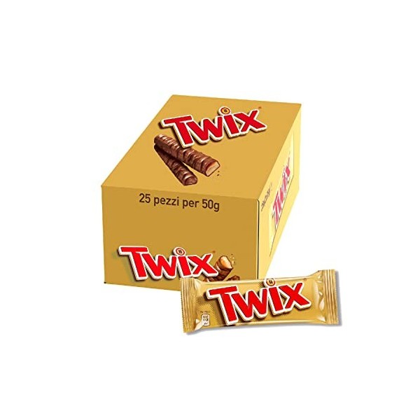 Twix repen single 50gr 25 stuks