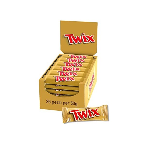 Twix repen single 50gr 25 stuks