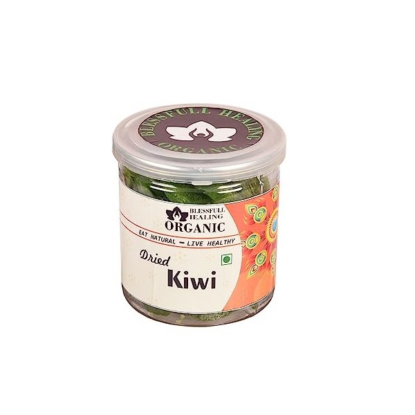 Blessfull Healing Kiwi séché bio 300 g Récipient hermétique emballage peut varier 