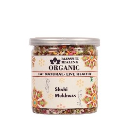 Blessfull Healing Organic Shahi Mukhwas Récipient hermétique de 400 grammes emballage peut varier 
