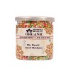 Blessfull Healing Organic Mix Meethi Saunf Mukhwas Récipient hermétique de 400 grammes emballage peut varier 