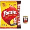 Fonzies Fonzies Lot de 6 snack de maïs croustillant original avec fromage – 9 sachets, 212 g + polpa gourmet italien 400 g