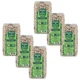 Lot 6x Pois chiches très gros - Grain de Frais - Paquet 1kg
