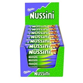 Milka Nussini-Gaufrette au chocolat au lait - Pack de 35 barres 31,5g & Mini tablettes chocolat au lait et au biscuit LU-Pa